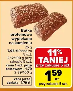 Carrefour Market Bułka proteinowa wypiekana na kamieniu oferta