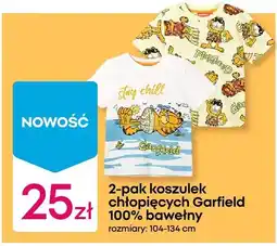 Pepco 2-pak koszulek chłopięcych Garfield 100% bawełny oferta