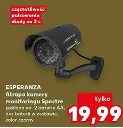 Kaufland Atrapa kamery monitoringu Spectre Esperanza zasilana na 2 baterie AA czarna oferta