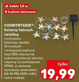 Kaufland Solarny łańcuch świetlny Countryside nastrojowy kolorowe światło 10 diod LED oferta