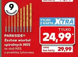 Kaufland Zestaw wierteł spiralnych HSS Parkside 9 elementów oferta