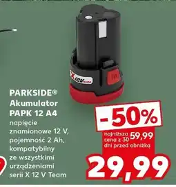 Kaufland Akumulator Parkside PAPK 12 A4 oferta