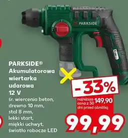 Kaufland Akumulatorowa wiertarka udarowa 12V Parkside oferta