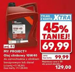 Kaufland Olej silnikowy 10W40 My Project oferta