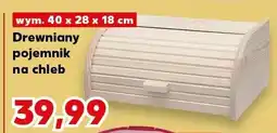 Kaufland Drewniany pojemnik na chleb oferta