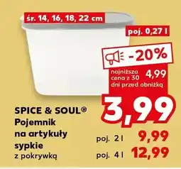 Kaufland Pojemnik na artykuły sypkie Spice & Soul z pokrywką oferta
