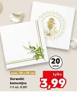 Kaufland Serwetki komunijne 33x33cm oferta