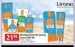 E.Leclerc Emulsja/Krem do twarzy Lirene SPF 50+ oferta