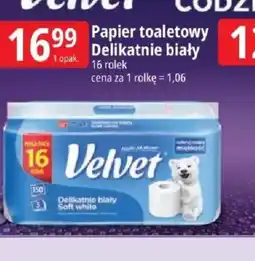 E.Leclerc Velvet Papier toaletowy Delikatnie biały oferta
