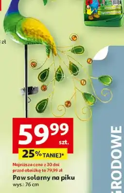 Auchan Paw solarny na piku wys. 76cm oferta