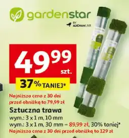 Auchan Sztuczna trawa Gardenstar 3x1m 30mm oferta