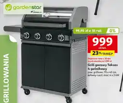 Auchan Grill gazowy Teksas 4-palnikowy Gardenstar oferta