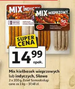 Auchan Mix kiełbasek indyczych Sława oferta