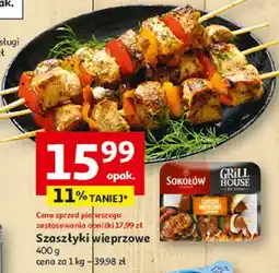 Auchan Szaszłyki wieprzowe Sokołów Grill House oferta