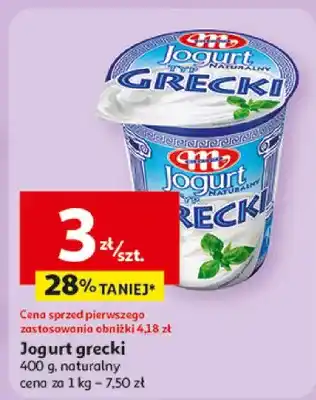 Auchan Jogurt grecki naturalny Mlekovita oferta