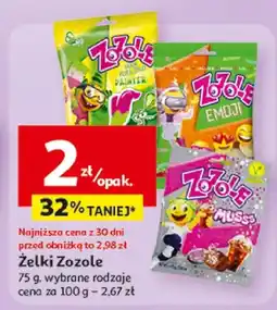 Auchan Żelki Zozole wybrane rodzaje oferta