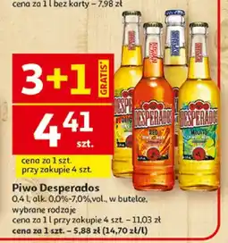 Auchan Piwo Desperados wybrane rodzaje w butelce oferta