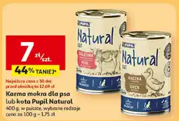 Auchan Karma mokra dla kota Pupil Natural wybrane rodzaje w puszce oferta