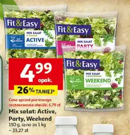 Auchan Mix sałat Fit&Easy Weekend oferta