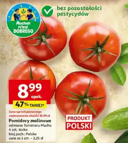 Auchan Pomidory malinowe odmiana Tomimaru Mucho polskie oferta