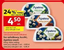Auchan Ser sałatkowy kostki Apetina snack oferta