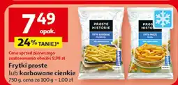 Auchan Frytki karbowane cienkie Proste Historie oferta