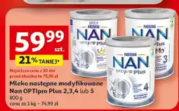 Auchan Mleko następne modyfikowane Nan OPTIpro Plus 5 Nestlé oferta