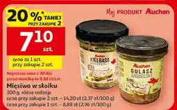 Auchan Mięsiwo w słoiku Auchan gulasz angielski oferta