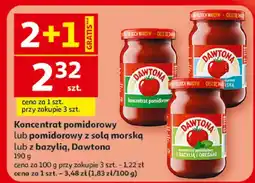 Auchan Koncentrat pomidorowy z bazylią Dawtona oferta