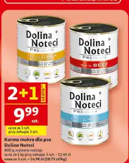 Auchan Karma mokra dla psa Dolina Noteci Premium Rich in Lamb oferta