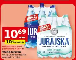 Auchan Woda mineralna Jurajska lekko gazowana niskosodowa oferta