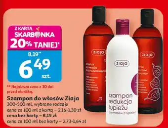 Auchan Szampon do włosów Ziaja oferta