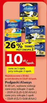 Auchan Podpaski Always oferta
