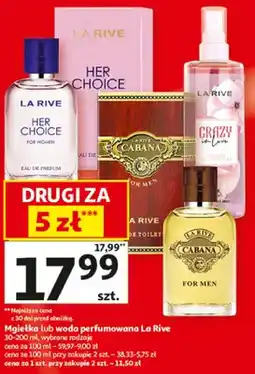 Auchan Woda perfumowana La Rive Crazy in Love oferta