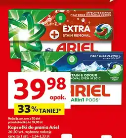 Auchan Kapsułki do prania Ariel Allin1 PODS Extra Stain Removal oferta