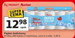 Auchan Papier toaletowy Auchan 3-warstwowy 200 listków oferta