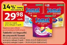 Auchan Tabletki do zmywarki Somat Excellence oferta