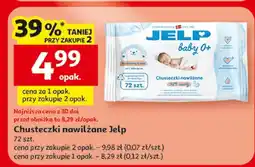 Auchan Chusteczki nawilżane Jelp baby 0+ oferta