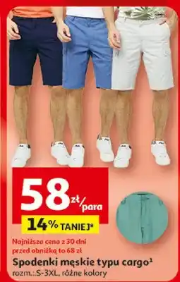 Auchan Spodenki męskie typu cargo Inextenso oferta