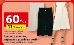 Auchan Spódnica damska zapinana z przodu na guziki Inextenso oferta