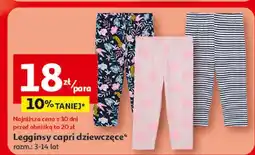 Auchan Legginsy capri dziewczęce Inextenso rozm. 3-14 lat oferta