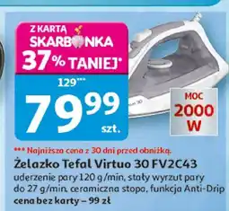 Auchan Żelazko Tefal Virtuo 30 FV2C43 2000W oferta