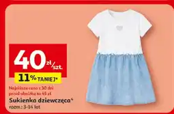 Auchan Sukienka dziewczęca Inextenso rozm. 3-14 lat oferta