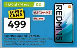Auchan Smartfon Xiaomi Redmi 15 6/128GB 6,9 oferta