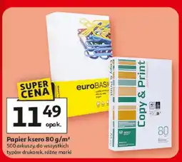 Auchan Papier ksero euroBASIS Copy & Print 80g/m² oferta