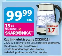 Auchan Czajnik elektryczny Zelmer ZCK8011I 2200W oferta