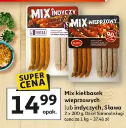 Auchan Mix kiełbasek wieprzowych Sława oferta