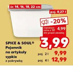 Kaufland SPICE & SOUL Pojemnik na artykuły sypkie z pokrywką oferta