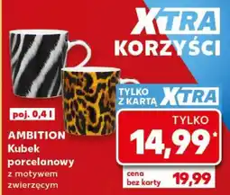 Kaufland AMIBITION Kubek porcelanowy z motywem zwierzęcym oferta