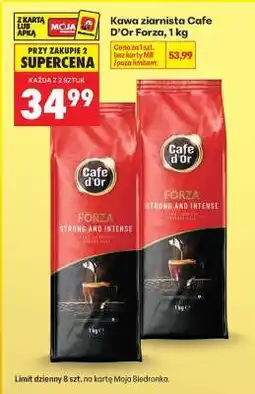 Biedronka Kawa ziarnista Cafe d'Or Forza, 1 kg oferta